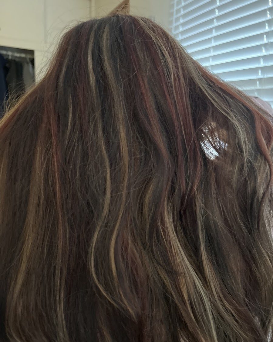 Blonde balayage hair color