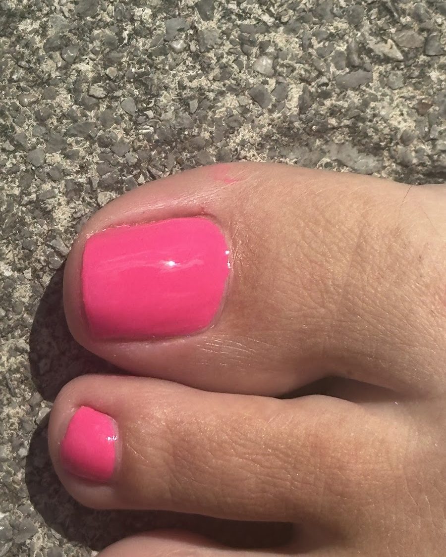 Pink spa pedicure